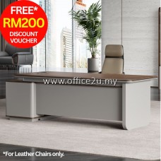 SY-20165 : SYNERGY SERIES DIRECTOR TABLE SET C/W SIDE CABINET AND POWER MODULE (FREE RM200 DISCOUNT VOUCHER)